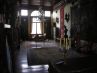 palazzo floor with 18th century stuccowork in Venice, italy