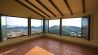 A three level house waits for its first owners to pronounce it a home.