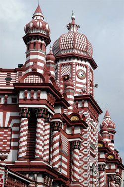 Jami-Ul-Alfar Mosque in Sri Lanka