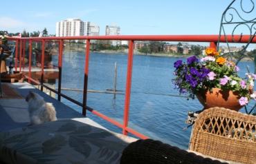 luxury 3 storey floating home in Victoria BC  harbour