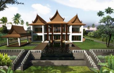 Thailand  - Land & house for Sale on the Banks of The Mekong River 