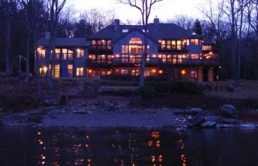 Lake Tahoe style Poconos Luxury Waterfront Mansion for Sale