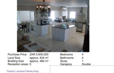 Luxury House on Prime Golf Estate