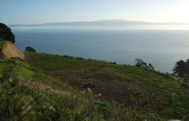 New Zealand 7 Acre Coast Property with 180 degree unobstructed views over water ready to build on